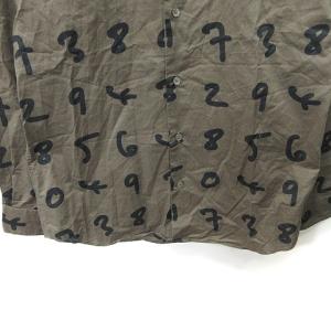 PAUL SMITH シャツ 長袖 総柄 M 緑 カーキ /YI GY18