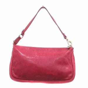 JIMMY CHOO ワンショルダー ミニ ハンド バッグ ポーチ 星 スター スタッズ レザー ピンク 赤 レッド /YK