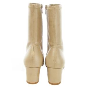 DIANA × アルテミス artemis ショートブーツ スクエアトゥ ミドルヒール フェイクレザー ストレッチ