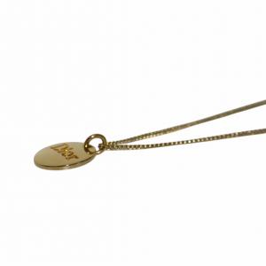 Christian Dior ネックレス ペンダント チェーン ロゴ ラウンド サークル ゴールドカラー