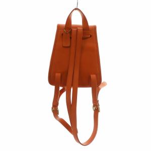 COACH オールドコーチ リュックサック デイパッグ 牛革 レザー ターンロック オレンジ 9960