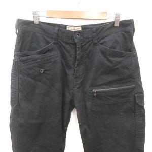 AVIREX パンツ 迷彩柄 カモフラ ロング XL 黒 ブラック