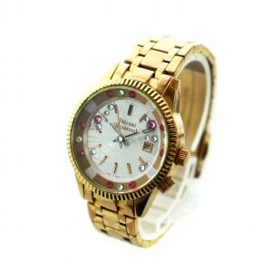 Vivienne Westwood ジャンク品 腕時計 クォーツ デイト ゴールド色 VW-7796
