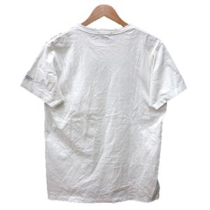 Engineered Garments カットソー Tシャツ クルーネック プリント 半袖 M 白 ホワイト