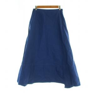 フレアスカート ロング Aライン 無地 00 XS 青 ブルー MB221-6004 GY18 /MQ