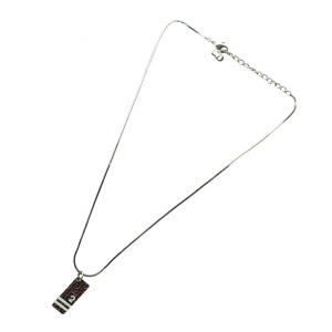 Christian Dior トロッター NO.2 ナンバー2 プレート ネックレス アクセサリー ペンダント 蛇腹チェーン CDロゴ シルバー色 GY18