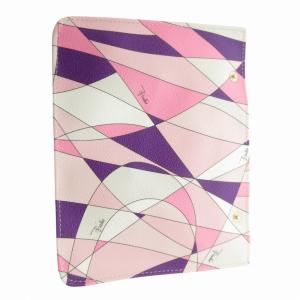 Emilio Pucci ポーチ インバッグ PVC ロゴ 総柄 ゴールド金具 マルチカラー