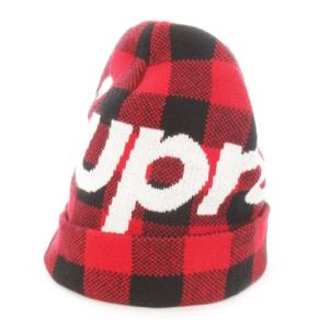 ニット帽 レッド