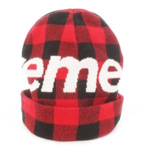 Supreme ニット帽 レッド