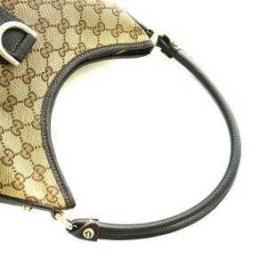 GUCCI 130738 アビー ワンハンドルバッグ GG キャンバス ブラウン