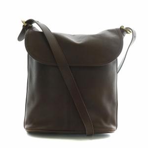 オールドコーチ ヴィンテージ ショルダーバッグ メッセンジャーバッグ オールレザー 茶色 ブラウン 4115