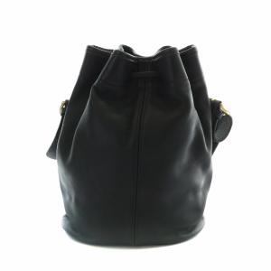 COACH オールドコーチ ヴィンテージ ショルダーバッグ 巾着 レザー 黒 ブラック 4151 USA製