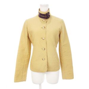 キルティングジャケット スタンドカラー 中綿 ベルト ナイロン 薄手 7 ベージュ /MN8 GY11