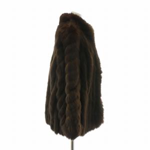 SAGA FOX 銀サガ AKASAKA FUR ファーコート アウター 毛皮 フォックスファー ミドル 13 XL 茶色 ブラウン