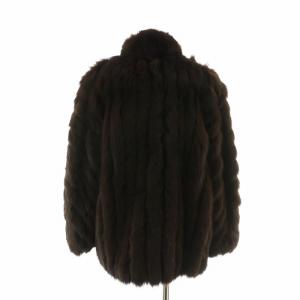 SAGA FOX 銀サガ AKASAKA FUR ファーコート アウター 毛皮 フォックスファー ミドル 13 XL 茶色 ブラウン