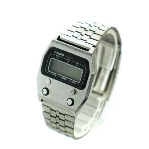 CASIO ジャンク品 70s ヴィンテージ デジタル 腕時計 ウォッチ クォーツ  シルバー色 52QS-14 GY18