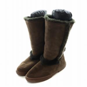 UGG australia サンダンス SUNDANCE ムートンブーツ ロング ロゴ US9 26cm 茶 ブラウン 5325 GY18