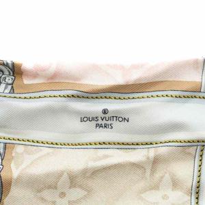 LOUIS VUITTON バンドー デニムグラム コンフィデンシャル スカーフ モノグラム ピンク ベージュ M78152