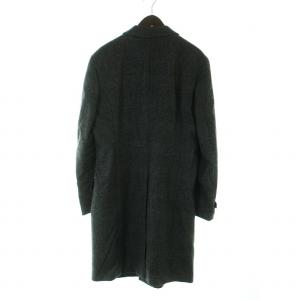 Paul Smith COLLECTION チェスターコート ロング 長袖 総裏地 シングル グレンチェック XL グレー GY18 /MQ