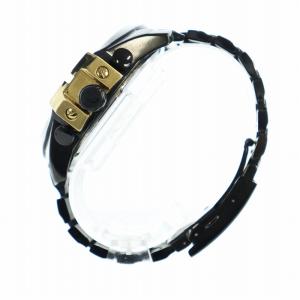 DIESEL メガチーフ MegaChief 腕時計 ウォッチ クォーツ ロゴ 黒文字盤 クロノグラフ 黒 ブラック DZ-4338 GY18