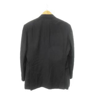 Ermenegildo Zegna テーラードジャケット シングル サイドベンツ 背抜き 黒 ブラック /AH9 GY18