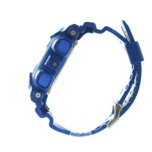 CASIO G-SHOCK 腕時計 ウォッチ クォーツ アナログ デジタル デイト カレンダー付き 青文字盤 ロゴ 青 ブルー GA-110BC GY18