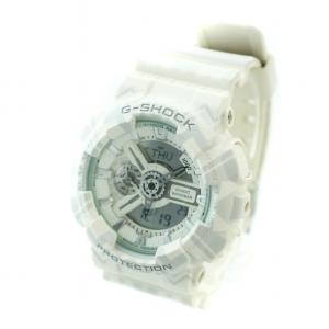 CASIO G-SHOCK 腕時計 ウォッチ クォーツ アナログ デジタル ロゴ 白文字盤 白 ホワイト GA-110TP GY18