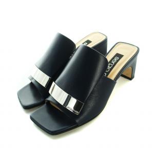 SR1 ミュール スクエアトゥ 34.5 ネイビー