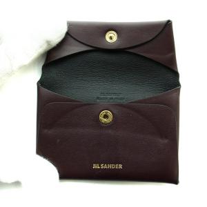 JIL SANDER 24SS FOLDED COIN PURSE マルチ コインケース ミニ ウォレット 小銭入れ 財布 レザー 茶 ブラウン