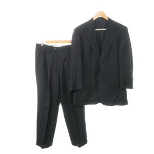 シングルスーツ セットアップ 上下 テーラードジャケット サイドベンツ 総裏地 パンツ 2タック シャドーストライプ