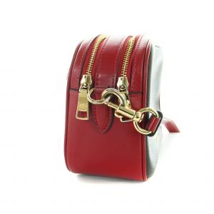COACH ショルダーバッグ シグネチャー 斜め掛け PVC レザー ロゴ 赤 レッド 茶 ブラウン 68168 GY18