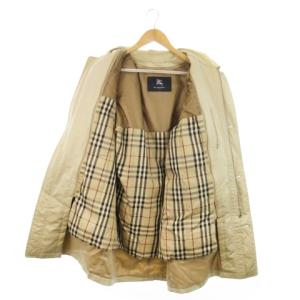 BURBERRY LONDON ステンカラーコート ロング ダウンライナー ノバチェック M ベージュ /MN17 GY13