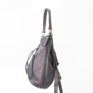 COACH ハンドバッグ ショルダーバッグ 2way レザー 巾着 ロゴチャーム グレー