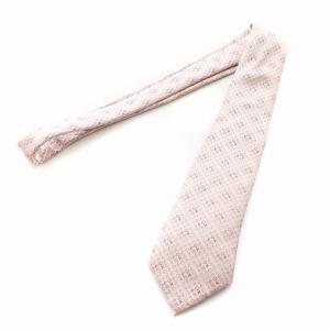 LOUIS VUITTON ネクタイ レギュラータイ モノグラム 絹 シルク ロゴ ピンク GY18 /MQ
