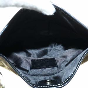 COACH ショルダーバッグ キャンバス レザー シグネチャー 総柄 マグネット ロゴ ベージュ 黒 ブラック F14689