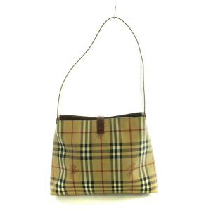 BURBERRY LONDON ショルダーバッグ ノバチェック ブラウン ベージュ