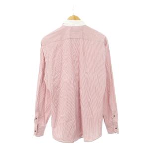 GUCCI クレリックシャツ ワイシャツ ドレスシャツ ワイドカラー 長袖 ストライプ 43/17 赤 レッド /AH6