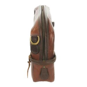 Felisi セカンドバッグ クラッチバッグ レザー 革 型押しロゴ 茶 ブラウン /AO12 GY18