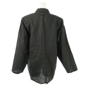 Jean Paul GAULTIER テーラードジャケット ダブルボタン リネン 肩パッド 82 ブラック