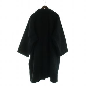 Y's 初期タグ ビッグカラーコート ブラック