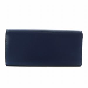 PAUL SMITH シティエンボス 長財布 二つ折り 牛革 レザー ロゴ 青 ブルー PSC306