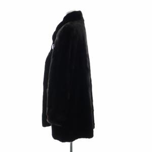 SAGA MINK ROYAL 金サガ ロイヤル TERRY'S ブラックミンク ファー ロング コート 毛皮 F 黒 ブラック