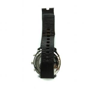 DIESEL ストロングホールド 腕時計 ウォッチ デイト カレンダー付き クロノグラフ ロゴ シルバー色 茶 ブラウン dz-4346