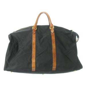 VALENTINO GARAVANI sport ボストンバッグ ショルダー 2way ナイロン レザー ロゴ 黒 ブラック