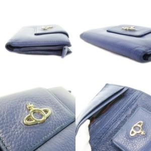 Vivienne Westwood 二つ折り財布 レザー オーブ ブルー