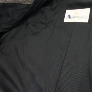Aquascutum ダウンライナー付き M ロングコート 黒 ステンカラー