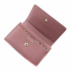 PAUL SMITH カードケース 名刺入れ レザー ロゴ ピンク /XZ GY11