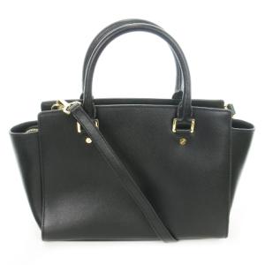 MICHAEL KORS ハンドバッグ ショルダーバッグ 2way PVC ロゴ ゴールド金具 黒 ブラック /AO12 GY17