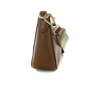 FURLA アテナ ショルダー バッグ ミニ レザー ロゴ ゴールド金具 茶 ブラウン GY18