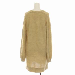 HERMES ゴルチエ期 ワンピース ニット アルパカ シルク 34 ベージュ